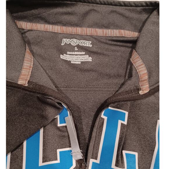 JANSPORT UCLA quarter-zip Sweater shirt Gray Size Large Unisex - Picture 4 of 4